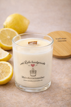 Duftkerze  Zitronen Mittel (140g) ätherisches Öl - MeinKerzenzauber