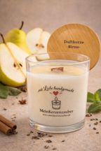 Duftkerze Birne Mittel (140g) - MeinKerzenzauber