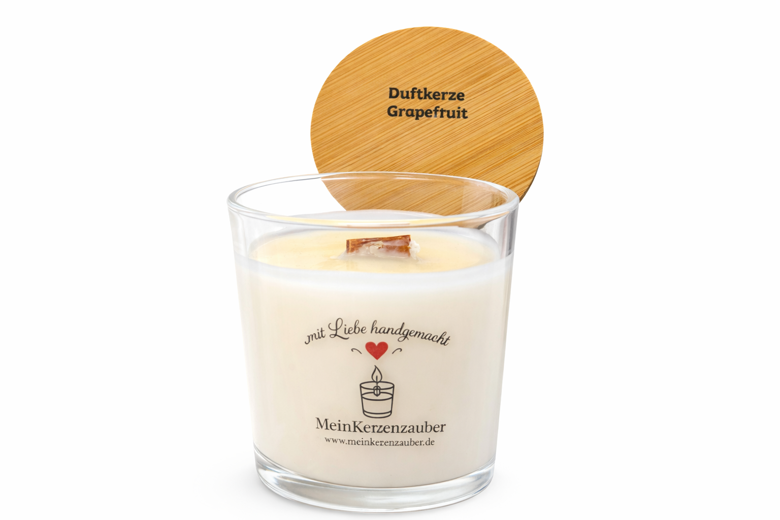 Duftkerze  Grapefruit Mittel (140g) ätherisches Öl - MeinKerzenzauber