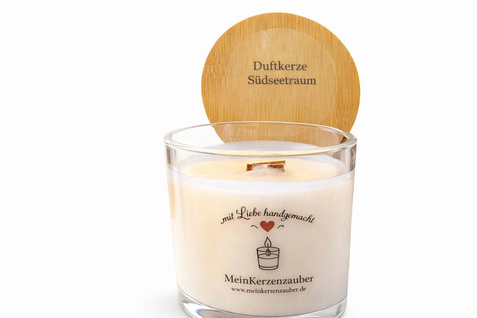 Duftkerze Südseetraum Mittel (140g) - MeinKerzenzauber