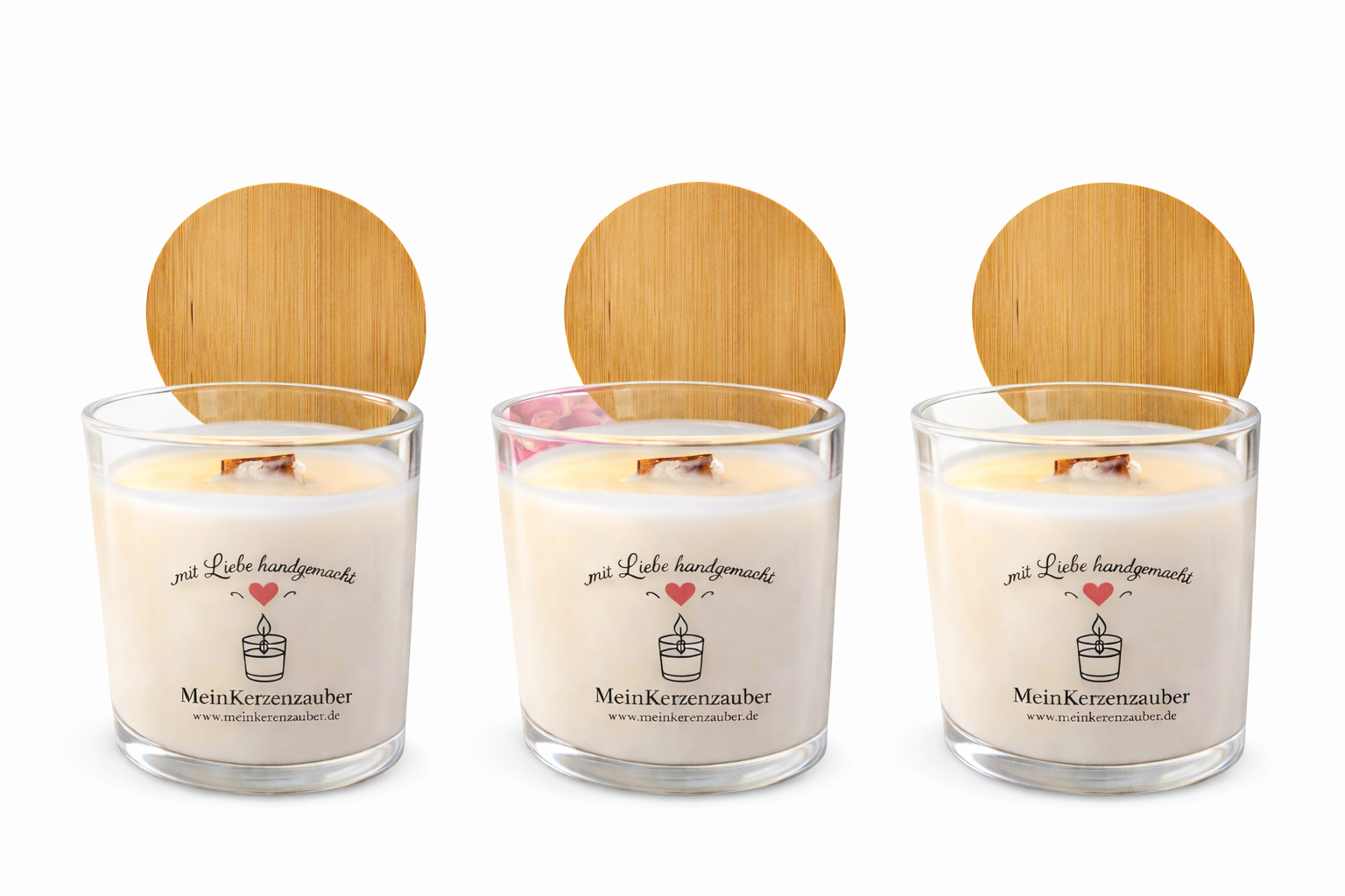 Duftkerzen Entdecker-Set 3er Mittel (140g) - Mix nach Wahl - MeinKerzenzauber