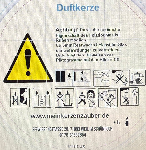 Piktogramme für Duftkerze MeinKerzenzauber